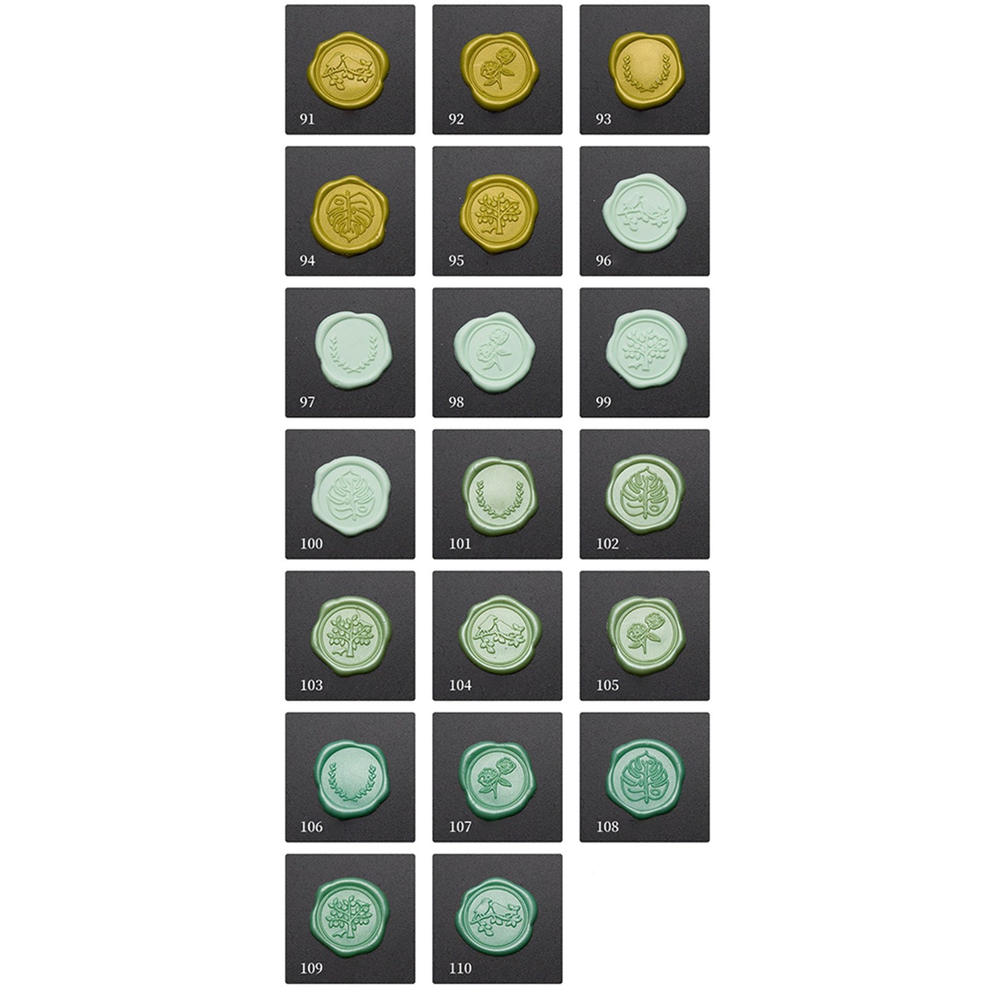 Wax Seal Stickers DIY Metallic Lignt Gold Self-Adhesive Stickers Wedding Invitation Envelope Seal Stickers 20 Pcs white color