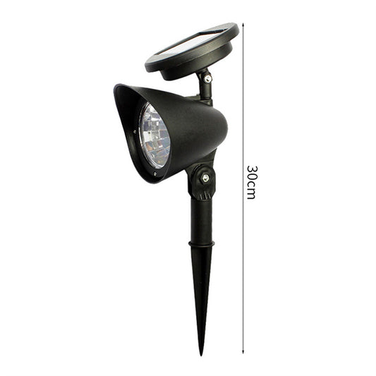 Solar Powered Spotlight 4LED Lamp Waterproof Solar Spotlight In-Ground Landscape Wall Light Outdoor Lighting warm light